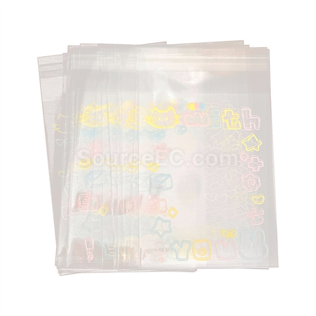 礼品订购涂鸦自粘袋广告
