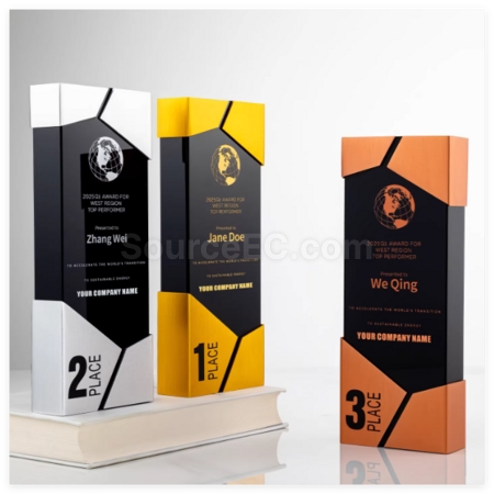 礼品订购金属创意奖座广告