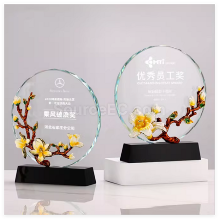水晶奖座