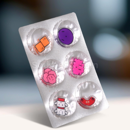 礼品订购定制铝封亚克力摇摇乐药片广告