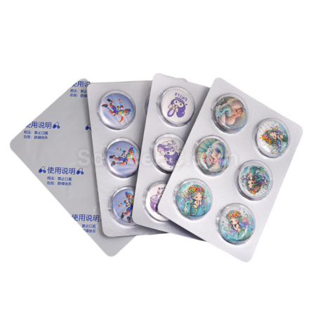 礼品订购定制铝封亚克力摇摇乐药片广告