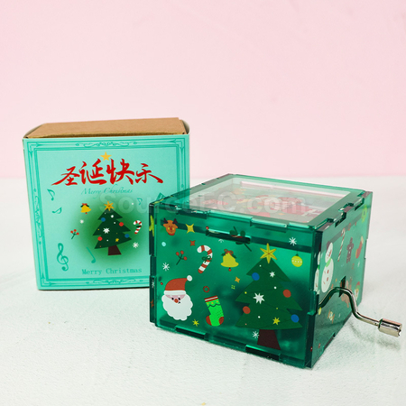 礼品订购亚克力手摇八音盒广告