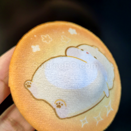 礼品订购定制3D立体凸凸捏捏毛绒吧唧广告