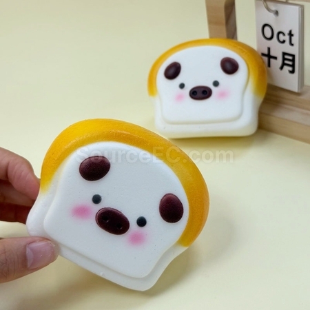 礼品订购吐司小猪捏捏乐解压玩具广告