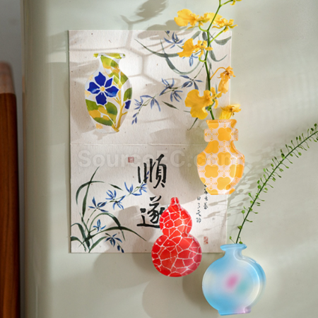 礼品订购花瓶冰箱贴广告