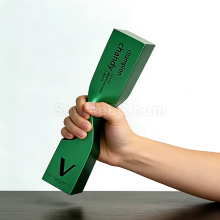 礼品订购树脂扭柱奖杯广告