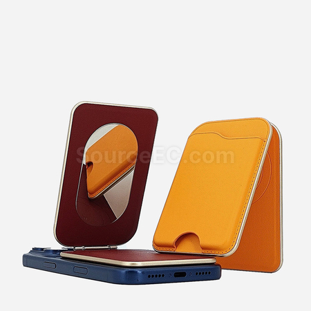 礼品订购带镜卡包磁吸卡套手机支架广告