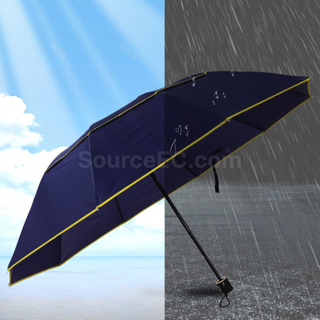礼品订购10骨商务手动折叠雨伞广告