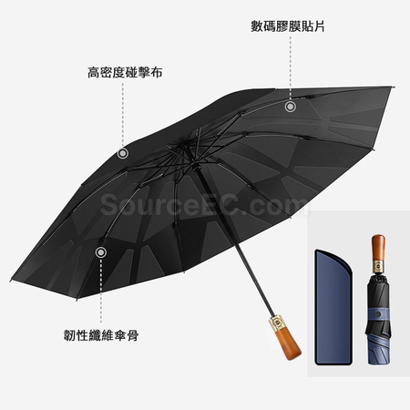 礼品订购易收納商務傘广告