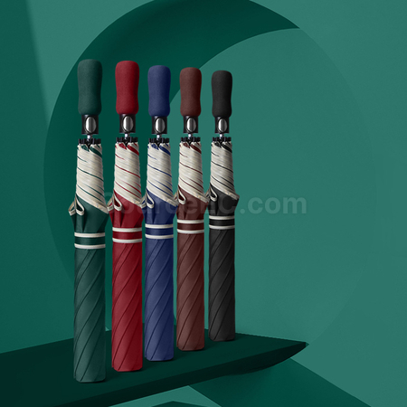 礼品订购双人抗风雨伞纯色折叠高尔夫伞广告