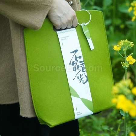 礼品订购手提毛毡礼品袋广告
