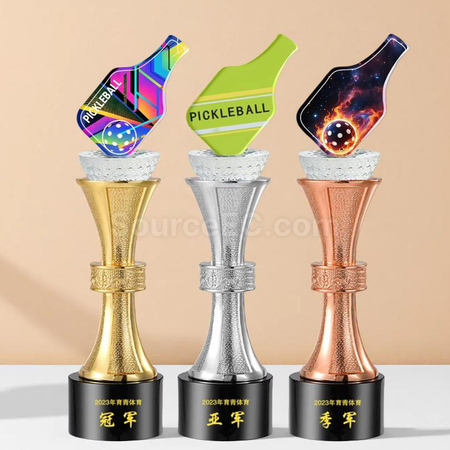 礼品订购匹克球奖座广告