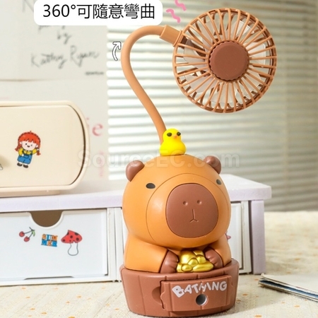 礼品订购卡通铅笔刀USB充电小风扇广告