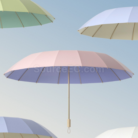 礼品订购加强双骨折叠晴雨伞广告