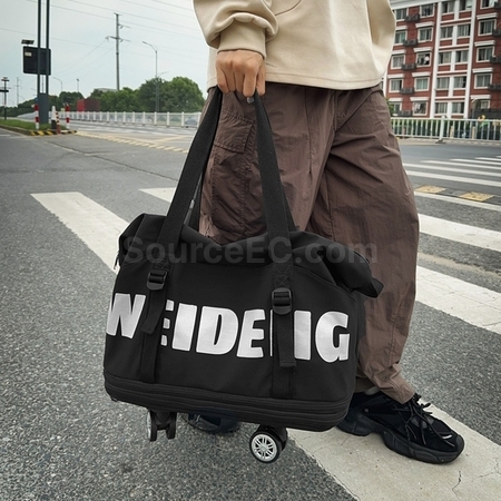 礼品订购旅行可伸缩带轮滑旅行袋广告