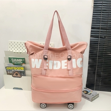 礼品订购旅行可伸缩带轮滑旅行袋广告