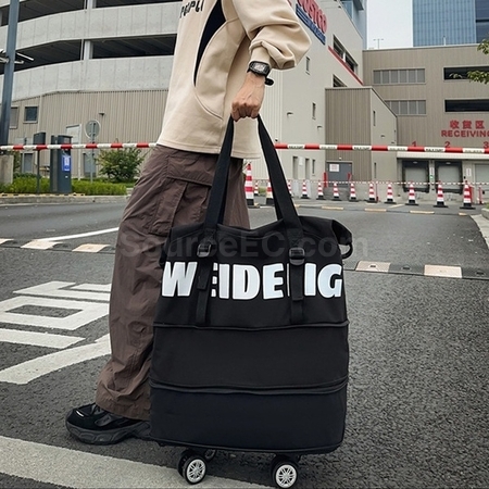礼品订购旅行可伸缩带轮滑旅行袋广告