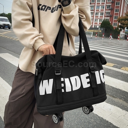 礼品订购旅行可伸缩带轮滑旅行袋广告