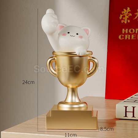 礼品订购可爱树脂奖杯广告