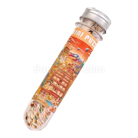 礼品订购定制试管拼图广告