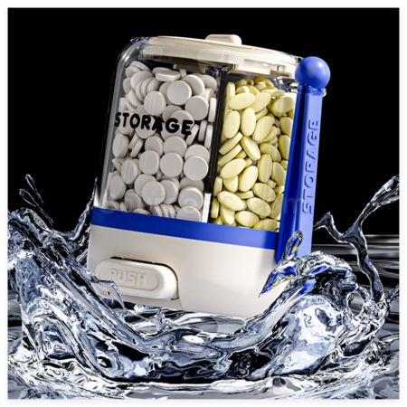 礼品订购按压式分格药盒广告