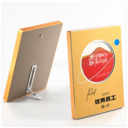 礼品订购金属流沙奖牌广告