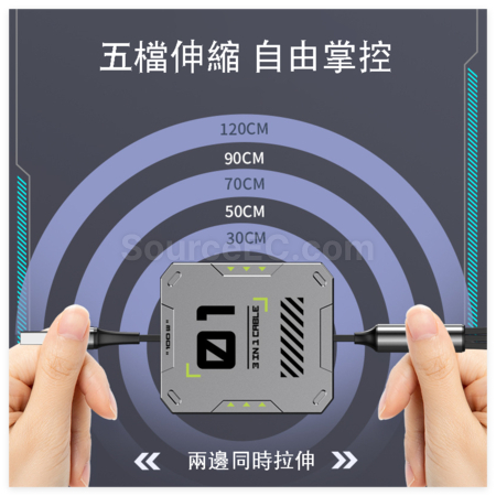 礼品订购三合一伸缩数据线广告