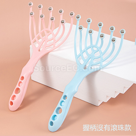 礼品订购九爪滚珠头部按摩器广告