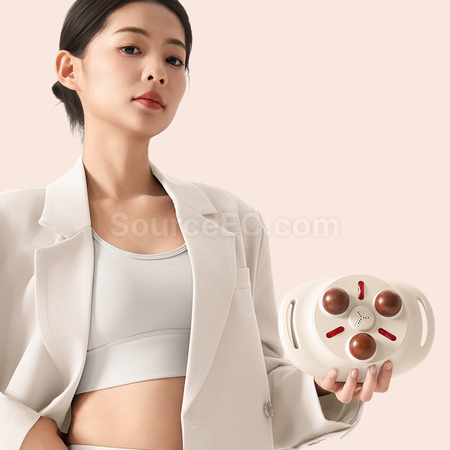 礼品订购腹部按摩器砭石揉腹仪广告
