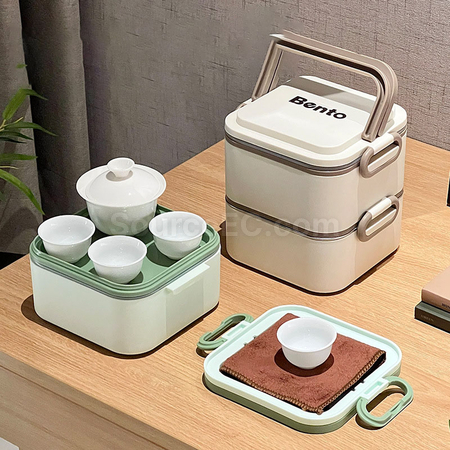 礼品订购便携旅行功夫茶具广告