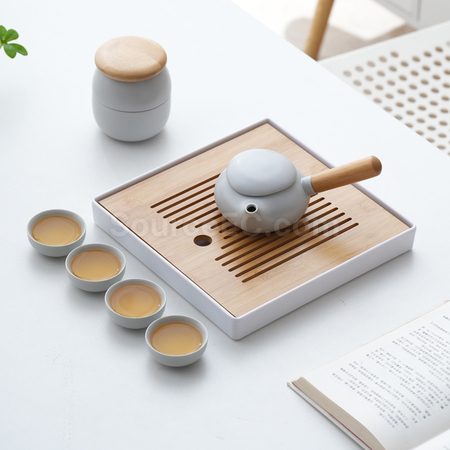 礼品订购便携式旅行茶具广告