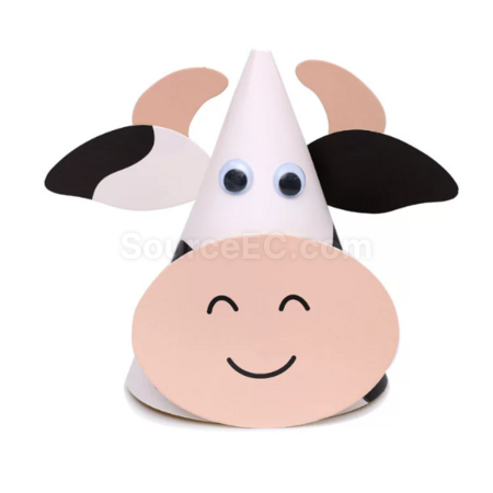 礼品订购动物纸帽广告
