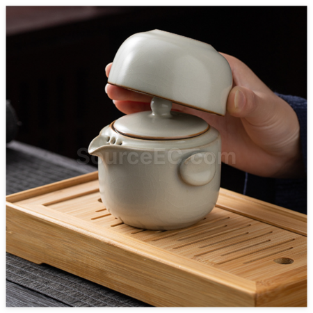 礼品订购便携式旅行茶具广告