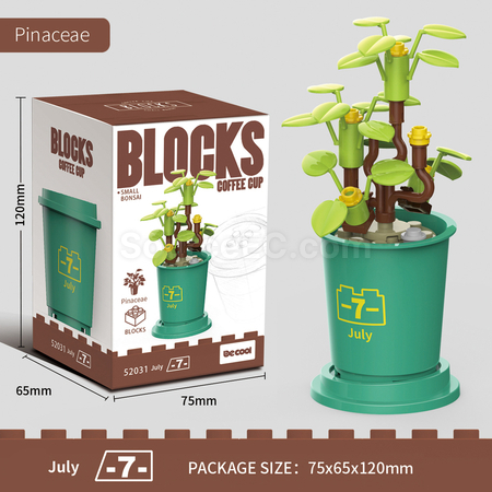 礼品订购咖啡杯植物系列积木-12月系列广告