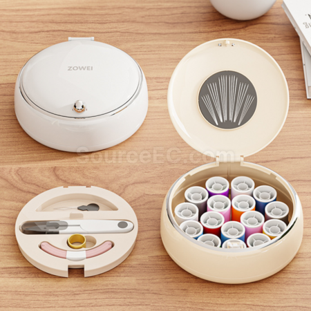 礼品订购磁吸便携式手缝针线盒广告