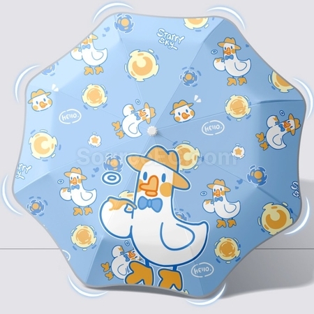 礼品订购猫爪全自动防回弹儿童折叠雨伞广告