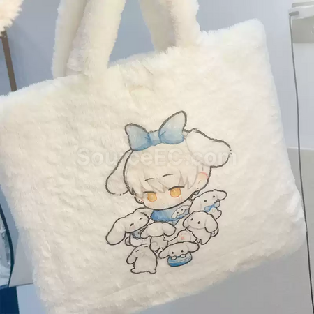 礼品订购毛绒包兔绒包广告