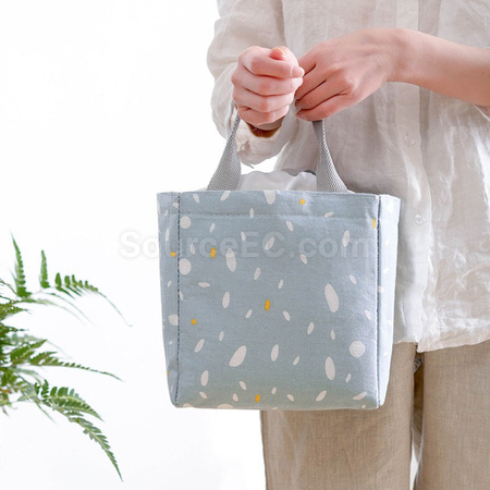 礼品订购束口保温袋便当包广告