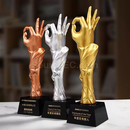 礼品订购OK獎座广告
