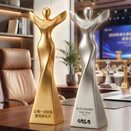 礼品订购创意树脂奖座广告