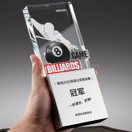 礼品订购水晶奖座广告