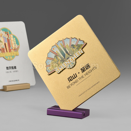礼品订购磁吸金属奖牌广告
