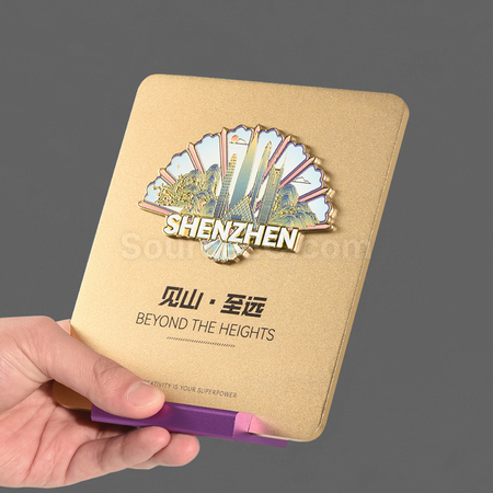 礼品订购磁吸金属奖牌广告