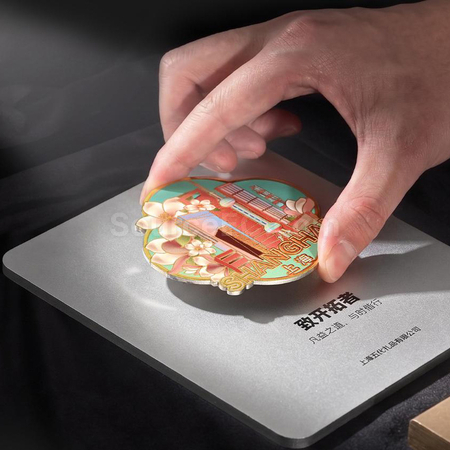 礼品订购磁吸金属奖牌广告