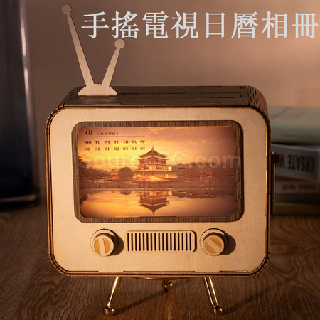礼品订购手摇电视日历/台历相册可定制广告