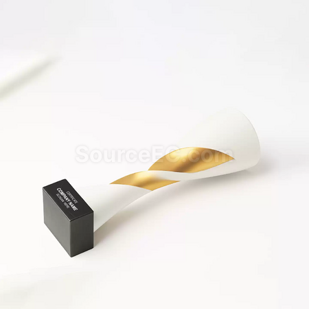 礼品订购白金水晶奖座广告