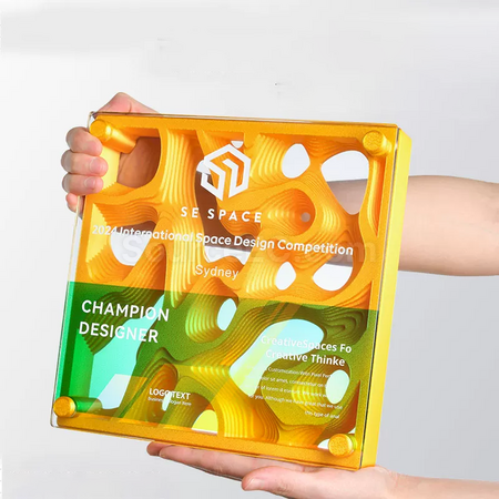 礼品订购水晶奖牌广告
