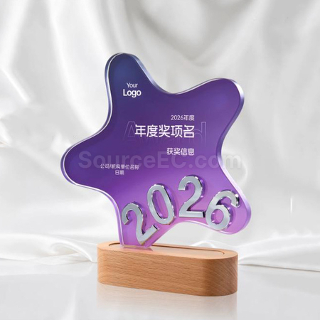 礼品订购2026水晶奖座广告