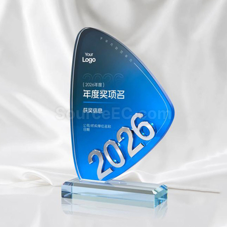 礼品订购2026水晶奖座广告