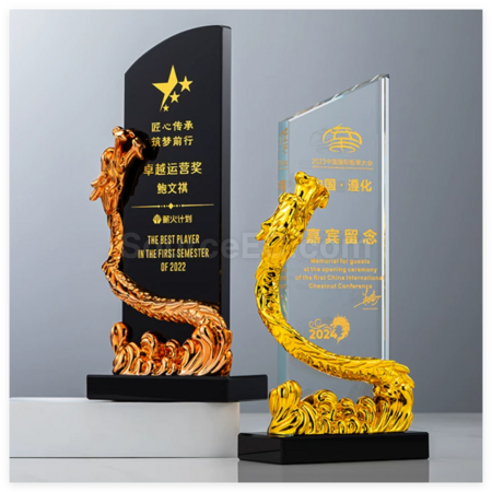 礼品订购水晶奖座广告